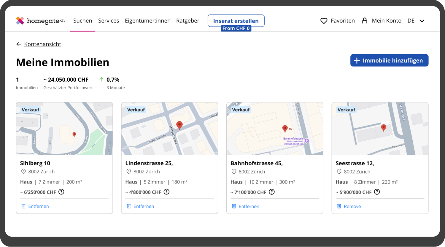 Vorschau auf Immobilien