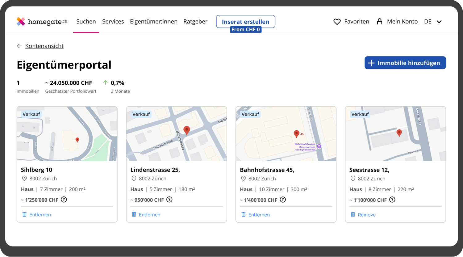 Vorschau auf Immobilien