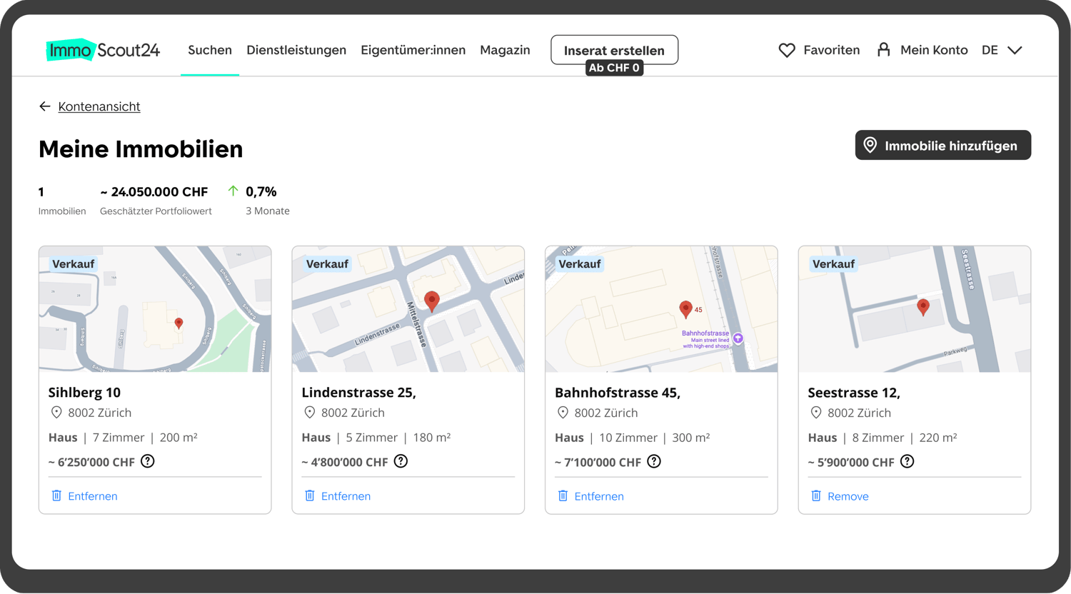 Vorschau auf Immobilien