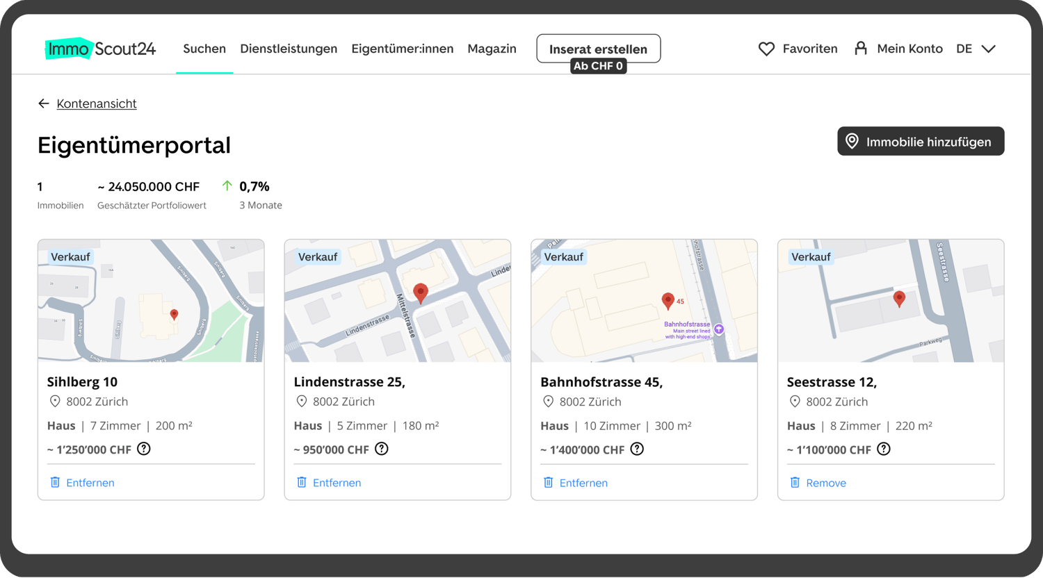Vorschau auf Immobilien