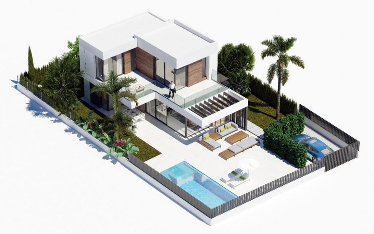 Neue Villa mit schönem Blick aufs Meer, Finestrat | Villa kaufen