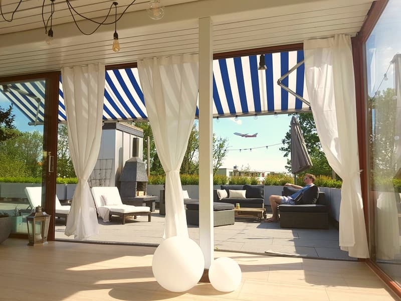 Sonnige Attika mit 80m2 Terrasse und Wintergarten, Kloten ...