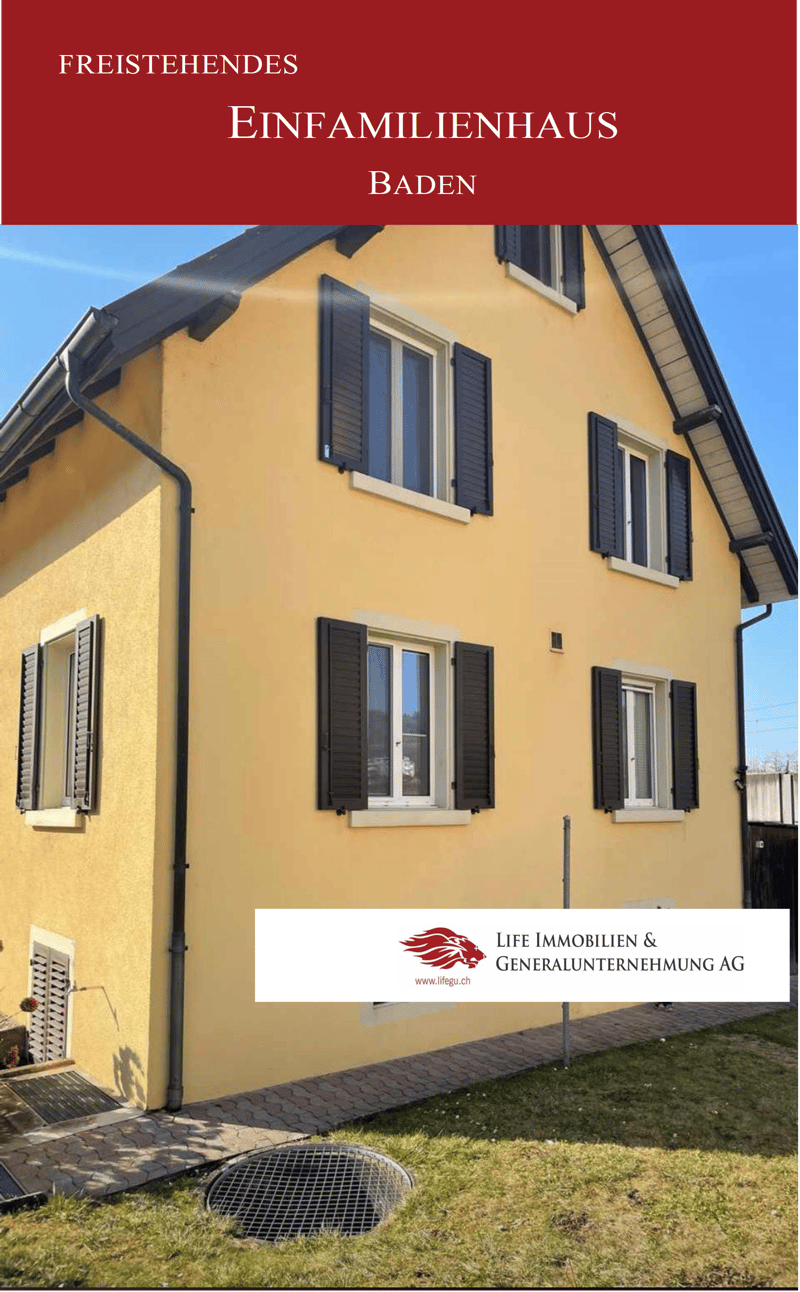 charmantes freistehendes einfamilienhaus in baden direkt an der limmat baden einfamilienhaus kaufen homegate ch